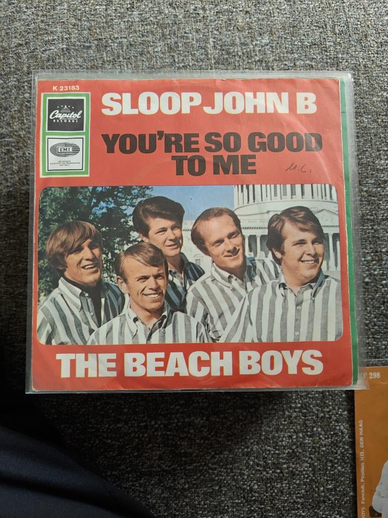 The beach Boys -sloop John B, Cd's en Dvd's, Vinyl Singles, Ophalen of Verzenden, Gebruikt, Pop