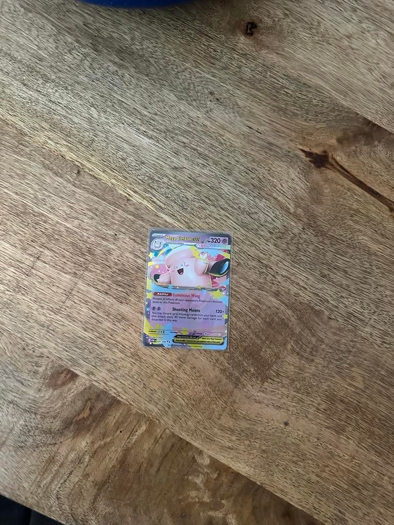 Mega Clefable EX Pokémon kaart - Perfect Order set, Ophalen of Verzenden, Zo goed als nieuw, Losse kaart, Foil