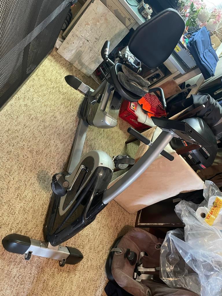 Hometrainer Trimfiets DKN ligfiets, Ophalen, Ligfiets, Gebruikt, Metaal