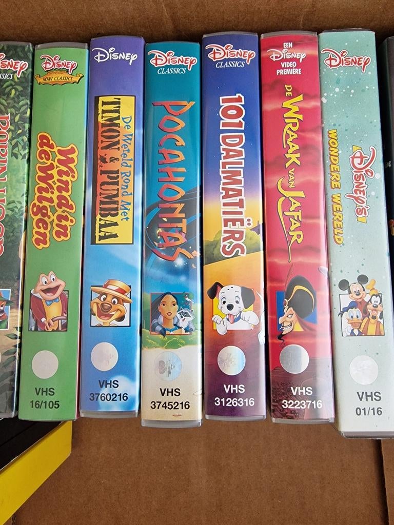 Diverse videobanden, Cd's en Dvd's, VHS | Kinderen en Jeugd, Ophalen, Gebruikt, Tekenfilm, Alle leeftijden