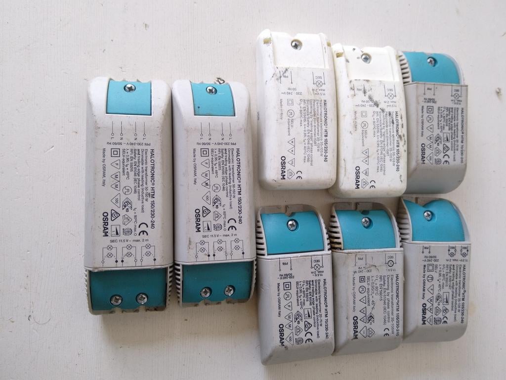 Osram Halotronic transformators geschikt voor halogeenlampen, Ophalen of Verzenden, Gebruikt, Overige typen