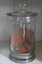 Antieke franse snoeppot drageoir glas glazen, Ophalen