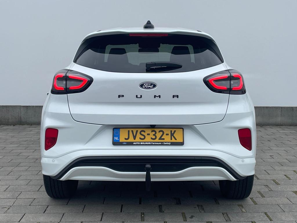 Ford Puma EcoBoost Hybrid 155 pk ST-Line X | Trekhaak | Wint, Zwart, 1226 kg, Wit, Bedrijf