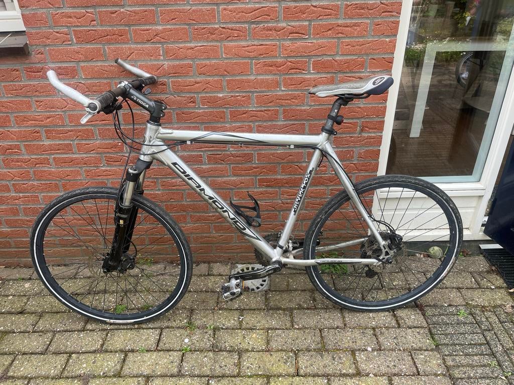 Diamond Silver Fox Hybride Fiets - Goede Staat, Fietsen en Brommers, Fietsen | Heren | Sportfietsen en Toerfietsen, Gebruikt, Overige merken
