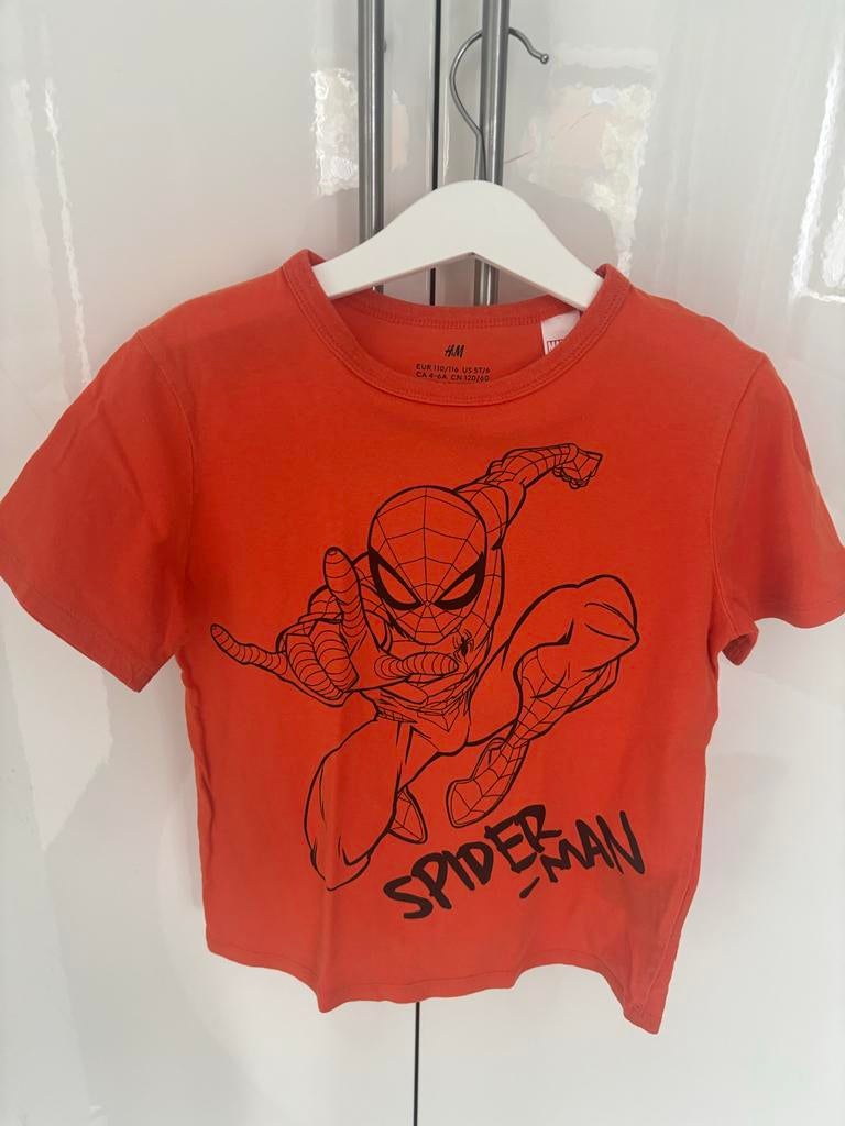 H&M Spider-Man T-shirt maat 110/116, Ophalen of Verzenden, Gebruikt, Jongen, Shirt of Longsleeve