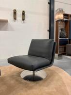 Nieuw Leolux Kudo Fauteuil met Poef Leer Design stoel Draai, Leolux, Nieuw, 75 tot 100 cm, Ophalen of Verzenden