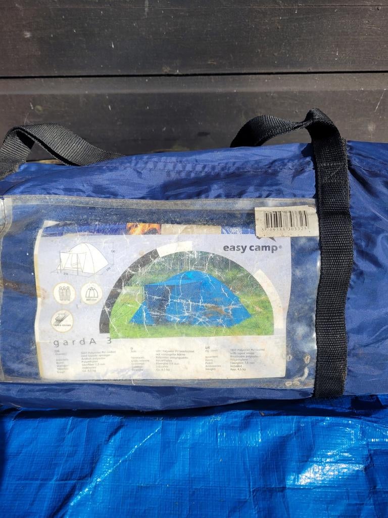 Easy Camp Garda 3 tent blauw, Ophalen of Verzenden