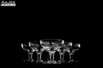 6 X Verrerie Doyen – Gegraveerde coupes – Kristal – Sterren, Antiek en Kunst, Antiek | Glas en Kristal, Ophalen of Verzenden