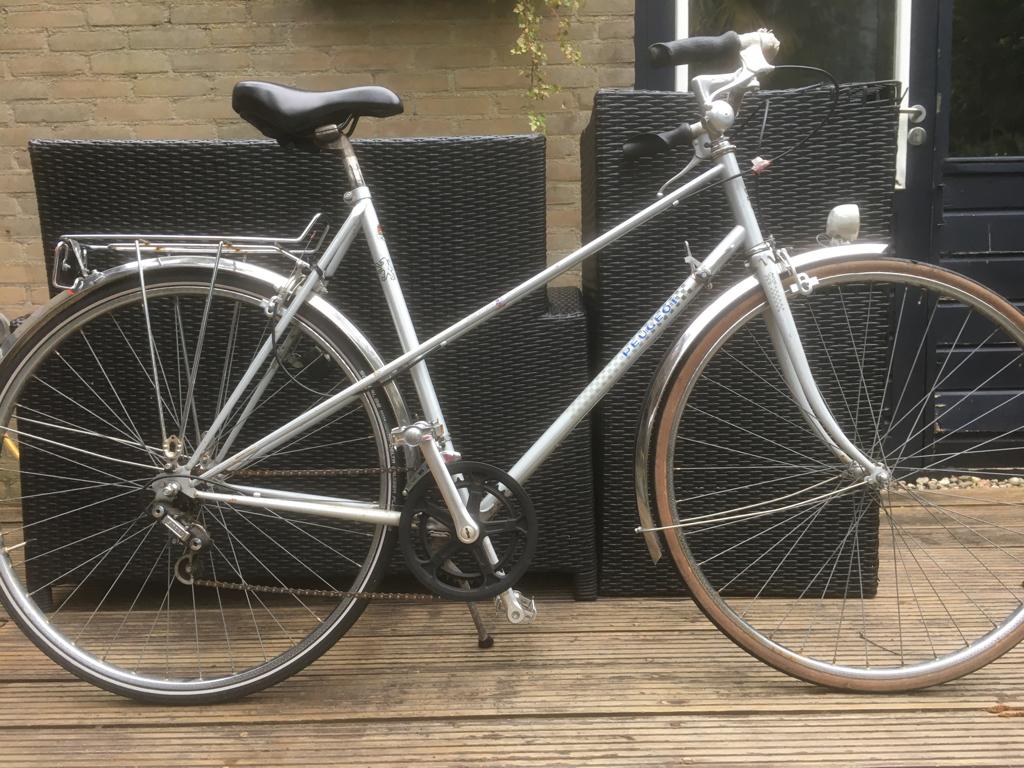 Peugeot classic mixte 56cm 170-190cm, 28 inch, 10 tot 15 versnellingen, Ophalen, Overige merken