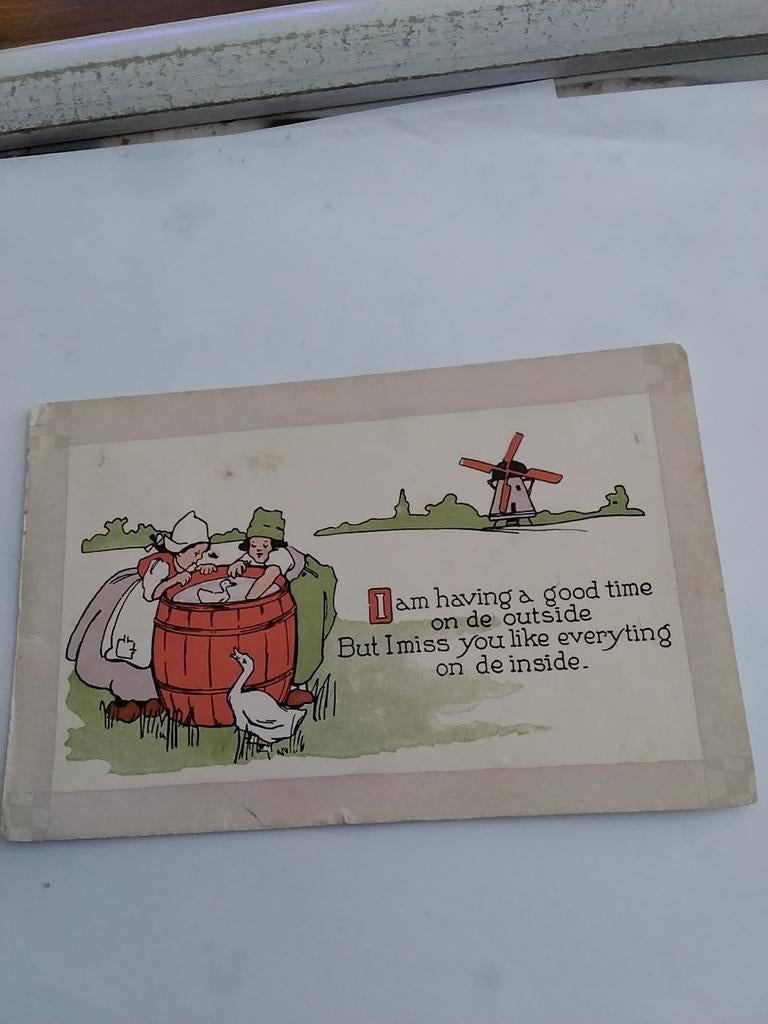 BOERTJE EN BOERINNETJE  BIJ WATERTON, Verzamelen, Ophalen of Verzenden, Voor 1920, Sterren en Beroemdheden