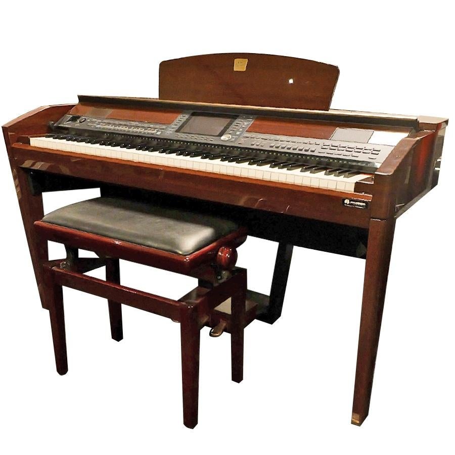 Yamaha CVP-509PM Mahonie Hoogglans Ritme Piano, Muziek en Instrumenten, Gebruikt, Bruin, Ophalen of Verzenden, Piano