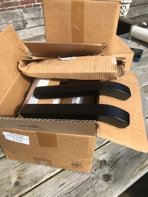 nieuwe houten armsteunen (gispen) buisstoel, Huis en Inrichting, Stoelen, Zwart, Nieuw, Ophalen of Verzenden, Eén