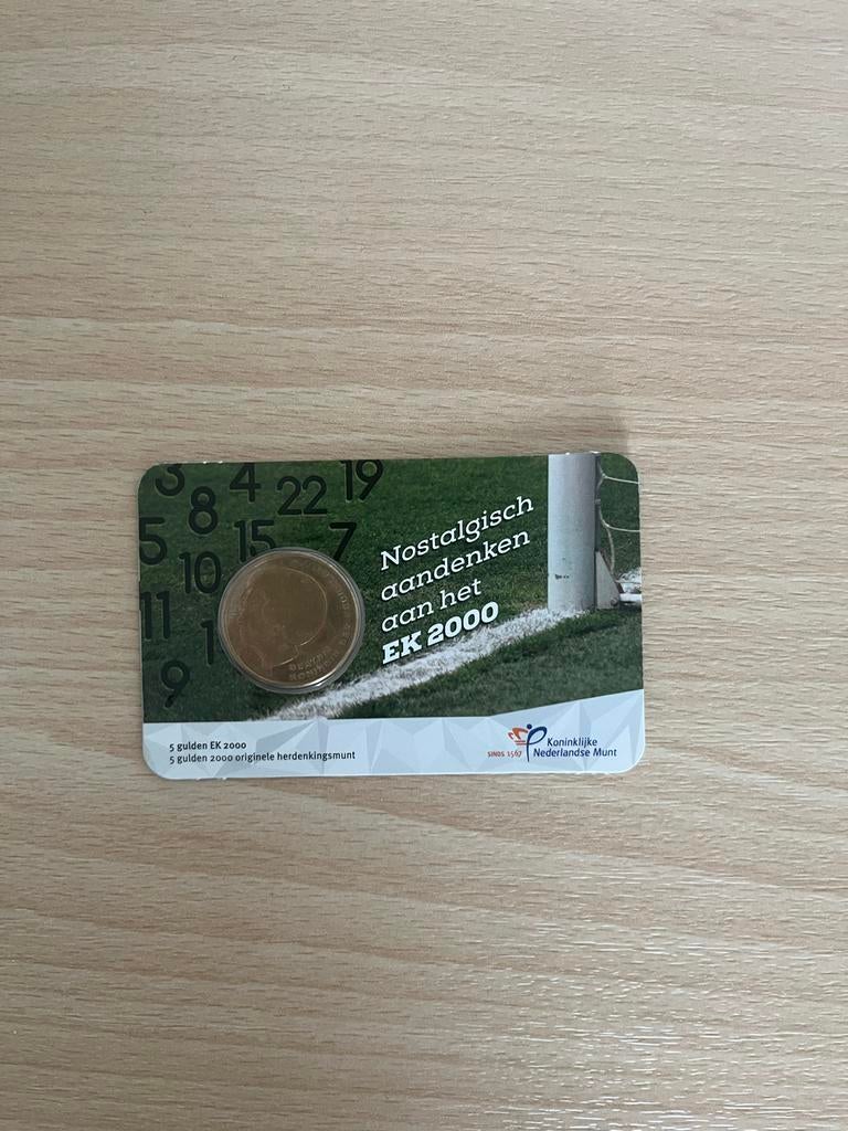 5 Gulden EK 2000 Herdenkingsmunt - Koninklijke Nederlandse M, Postzegels en Munten, Munten | Nederland, Verzenden, Koningin Beatrix