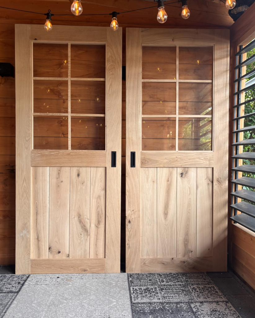 Massief eiken schuifdeur/loftdeur/binnen deur OP MAAT, Ophalen of Verzenden, Zo goed als nieuw