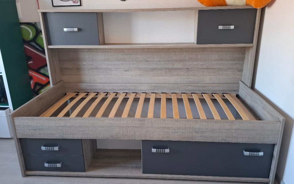 Kajuitbed pep met bed ombouw!, 85 tot 100 cm, Zo goed als nieuw, 180 cm of meer, Ophalen