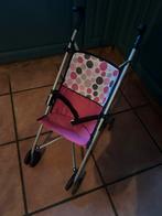 Roze poppenbuggy voor kinderen, Ophalen of Verzenden, Gebruikt, Babypop