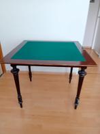 Elegante Uitklapbare Speeltafel met Groen Vilt, Ophalen, Rechthoekig, 75 cm of meer, 60 cm of meer