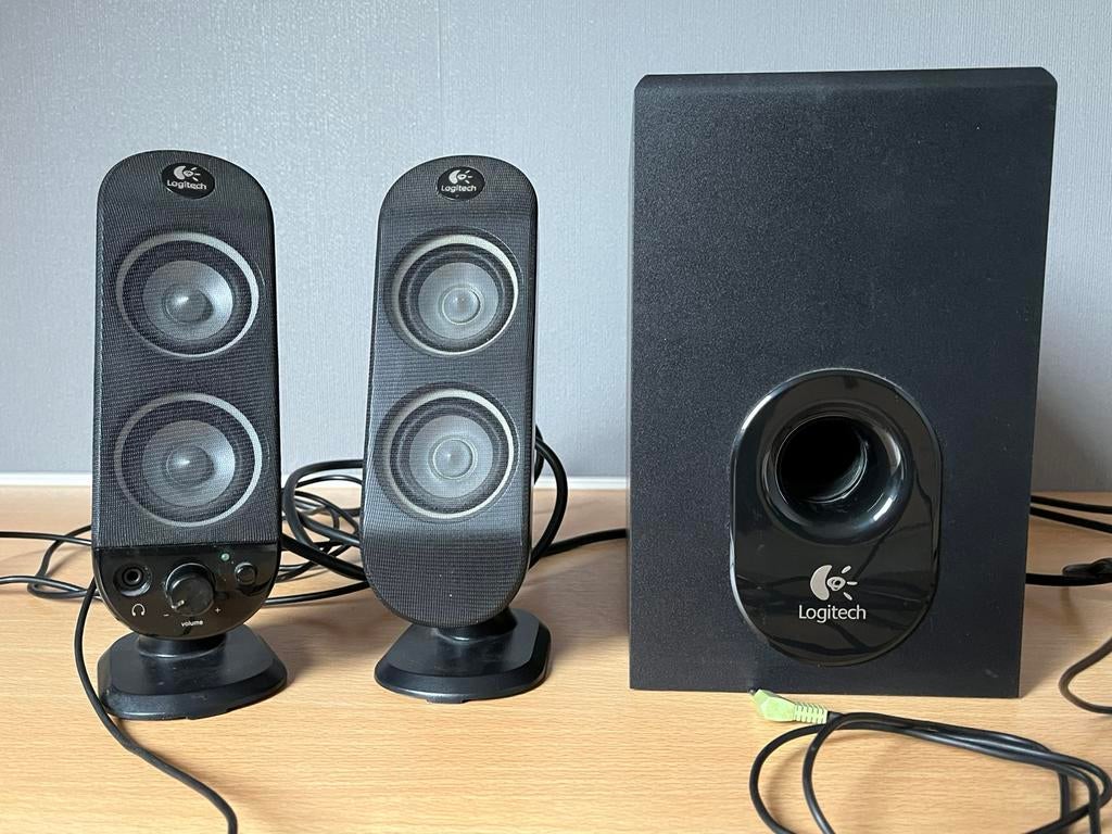 Logitech X-230 speakerset met subwoofer, Computers en Software, Pc speakers, Ophalen, Zo goed als nieuw, Overige typen