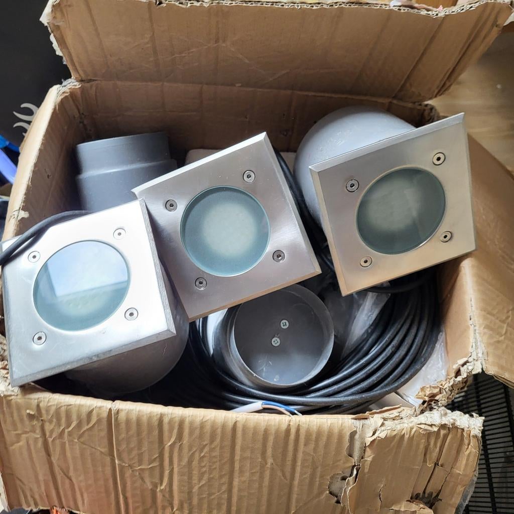 Led grondspots, Tuin en Terras, Ophalen, Minder dan 50 watt, Netvoeding, Spots