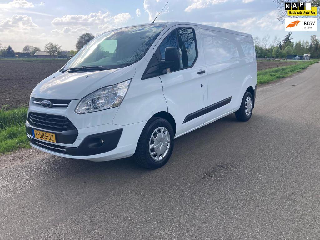 Ford Transit Custom 340 2.0 TDCI L2H1 Trend 170 PK/Euro6/Nav, Auto's, Voorwielaandrijving, 4 cilinders, 2800 kg, Wit