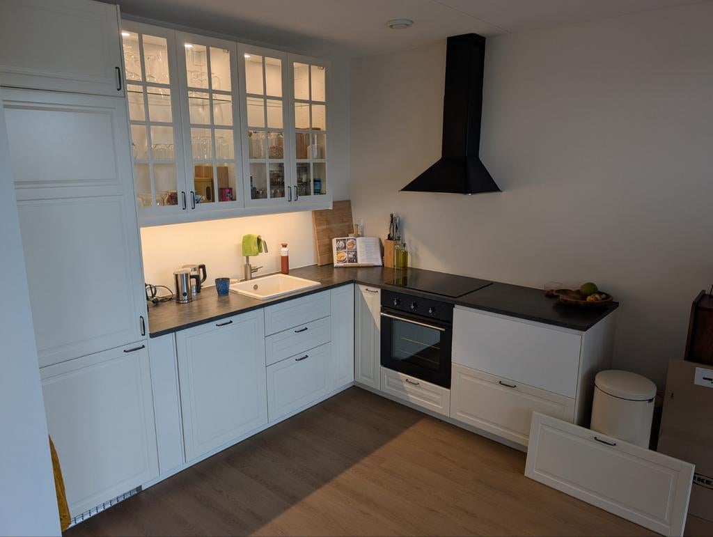 IKEA BODBYN Keukenfronten Off-White - Complete Set, Ophalen, Gebruikt, 25 tot 50 cm, Crème