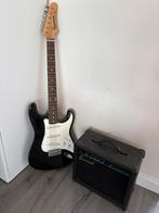 Samick gitaar en versterker te koop, Met versterker, Zo goed als nieuw, Solid body, Ophalen