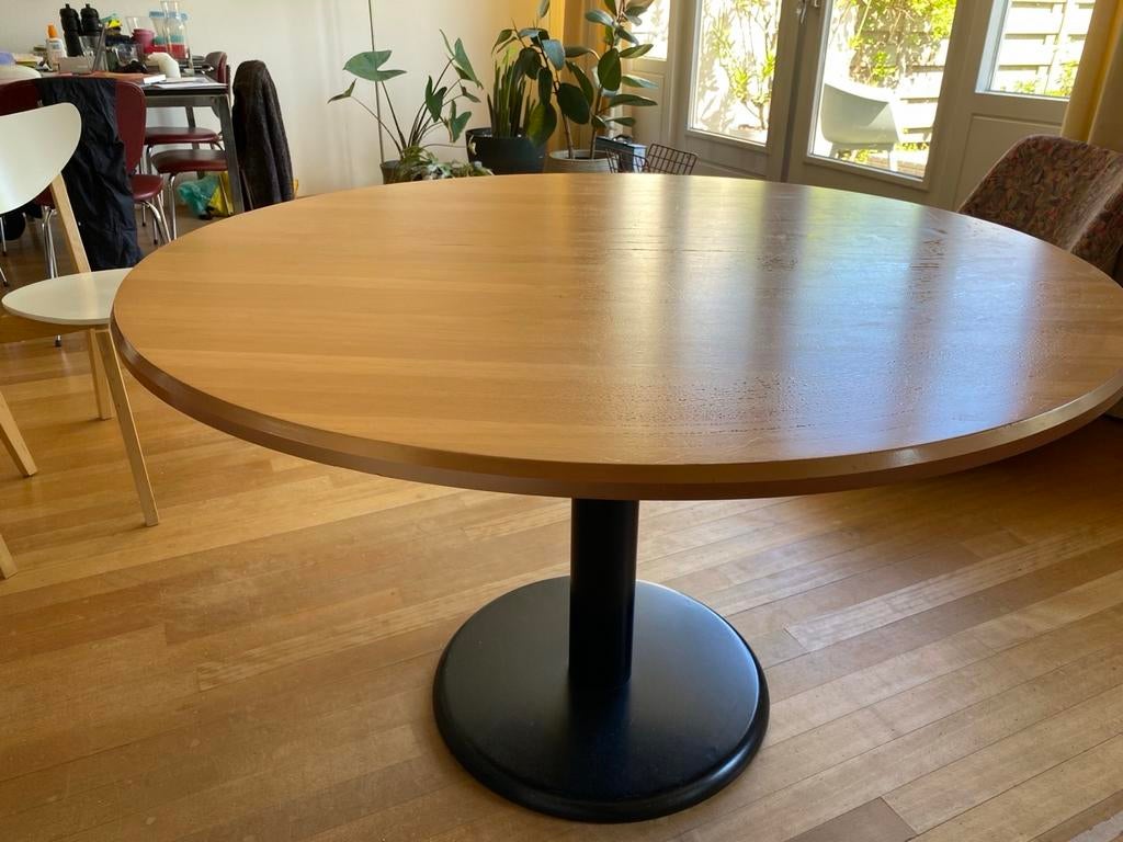 Ronde eettafel, Ophalen, Gebruikt, 100 tot 150 cm, Rond
