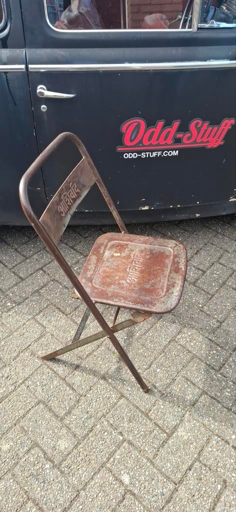 Vintage stalen klapstoelen (8 stuks beschikbaar), Ophalen of Verzenden