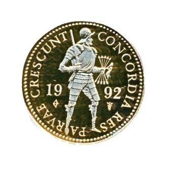 Nederland Gouden Dukaat 1992, Postzegels en Munten, Ophalen of Verzenden, Goud
