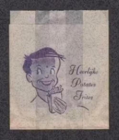 Patates Frites Frietzakje Patatzakje Reclame Jaren 50., Ophalen of Verzenden, Zo goed als nieuw