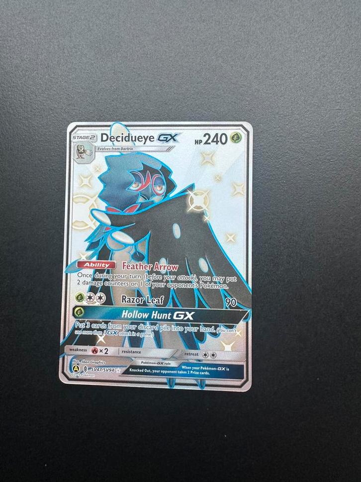 Decidueye GX (HIF SV47), Hobby en Vrije tijd, Verzamelkaartspellen | Pokémon, Zo goed als nieuw, Losse kaart, Ophalen of Verzenden