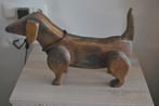 Teckel, houten beeld, Ophalen of Verzenden, Gebruikt, Dier