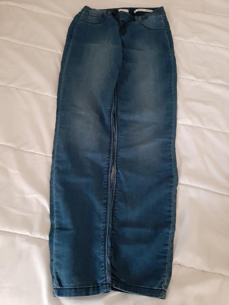 Miss Etam spijkerbroek met stretch maat 38, Blauw, Ophalen of Verzenden, Zo goed als nieuw, W30 - W32 (confectie 38/40)