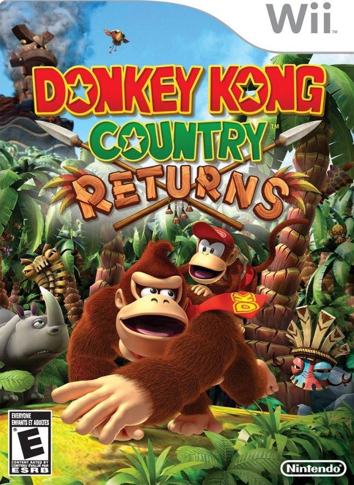 Donkey Kong Country Returns (Wii), Spelcomputers en Games, Games | Nintendo Wii, Zo goed als nieuw, Avontuur en Actie, 2 spelers