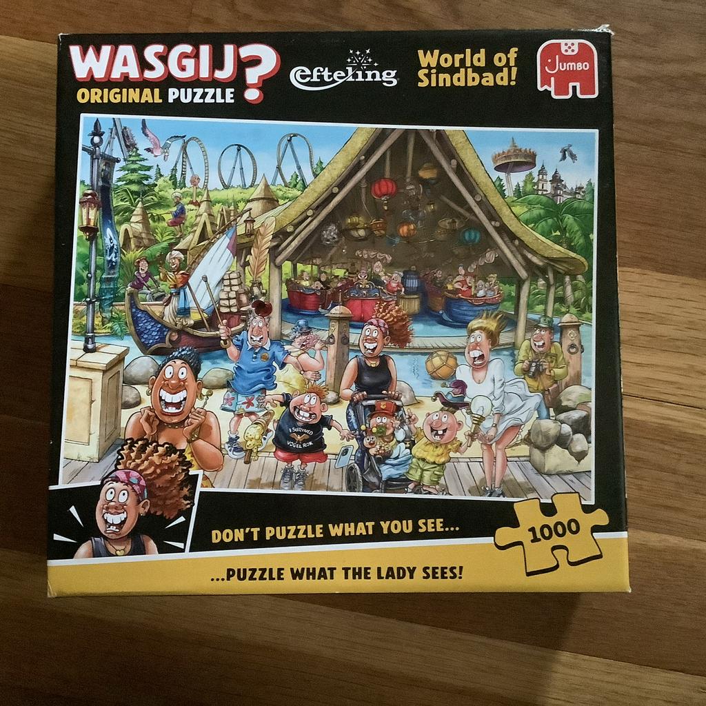 Wasgij Original Puzzel - World of Sinbad (Efteling), Hobby en Vrije tijd, Denksport en Puzzels, Ophalen of Verzenden, 500 t/m 1500 stukjes