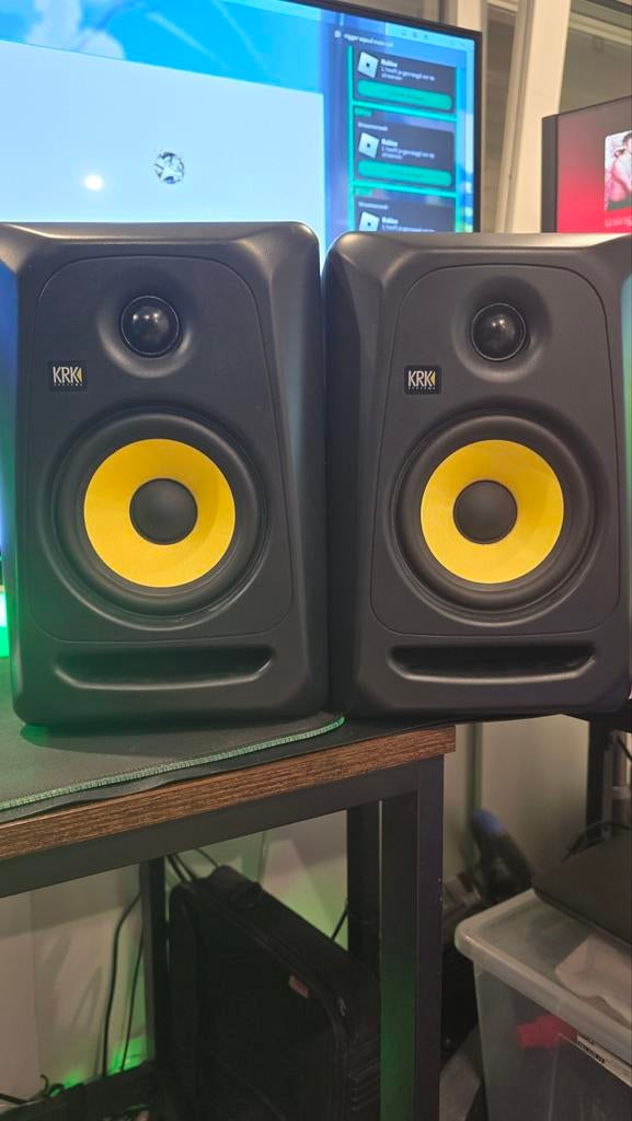 KRK Rokit Classic 5
(Paar), Audio, Tv en Foto, Luidsprekers, Zo goed als nieuw, 60 tot 120 watt, Front, Rear of Stereo speakers