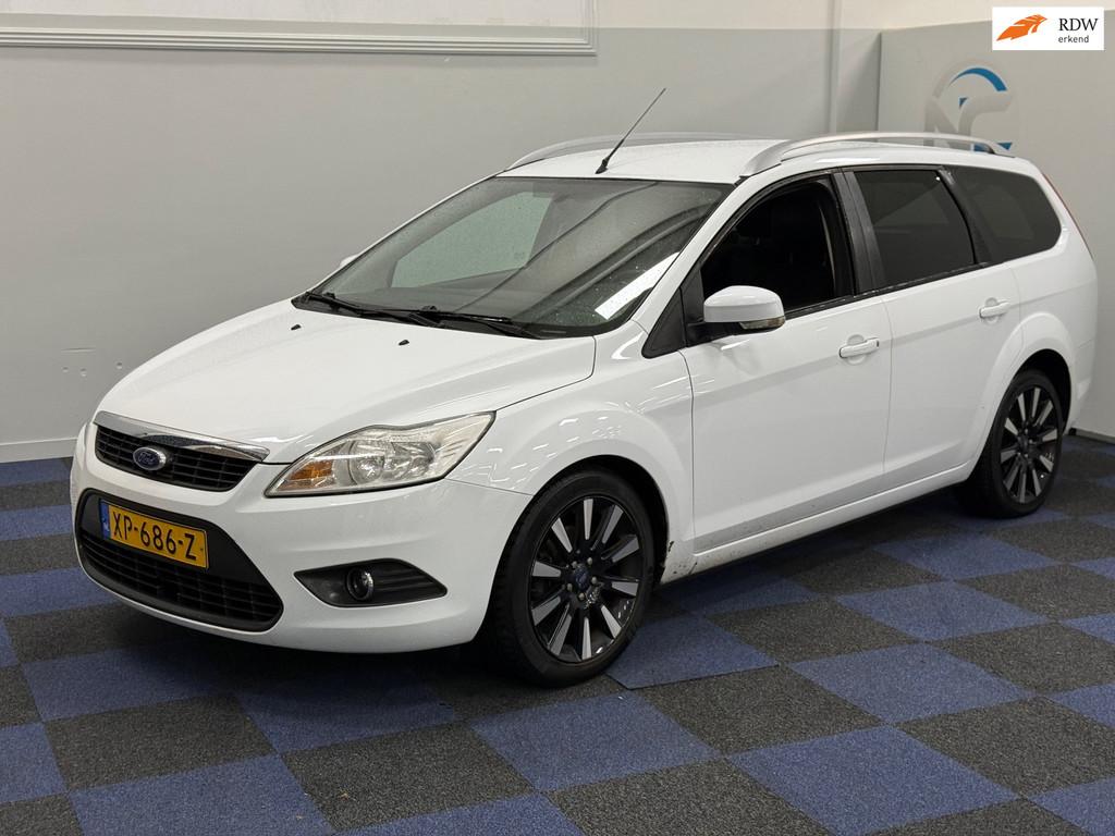 Ford Focus Wagon 1.8 Ghia Flexi Fuel / NIEUWE APK / NETTE AU, Euro 5, Gebruikt, 4 cilinders, Wit