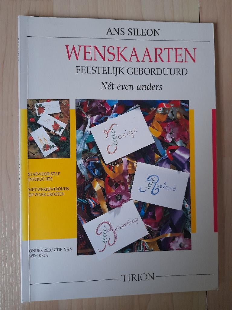 WENSKAARTEN FEESTELIJK GEBORDUURD Ans Sileon NET EVEN ANDERS, Ophalen of Verzenden, Zo goed als nieuw