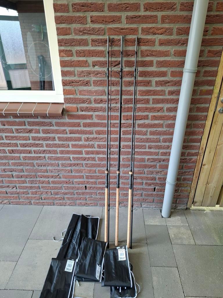 3 Nieuwe 10ft Fox Horizon X3 -s Karperhengels., Watersport en Boten, Ophalen of Verzenden, Nieuw, Werphengel