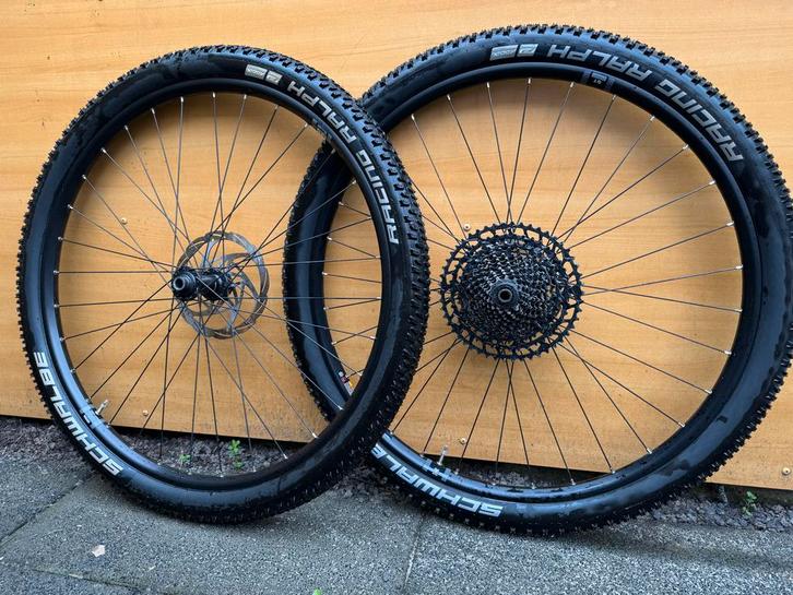 Mtb boost wielset 29 inch cassette, remschijven en banden, Fietsen en Brommers, Fietsonderdelen, Zo goed als nieuw, Mountainbike