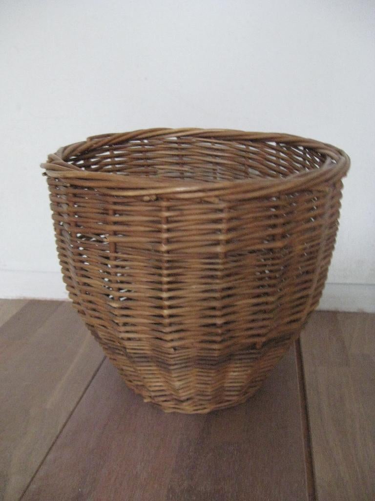 Rieten mand rond, Gebruikt, Mand, Rond, Ophalen of Verzenden