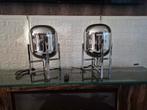 2 Nieuwe Eric Kuster Style Lampen Glas met Chroom 45cm, Ophalen, Eric Kuster style, Nieuw, Glas