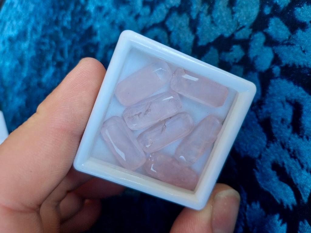 Cushion roos cut rozekwarts, Sieraden, Tassen en Uiterlijk, Edelstenen, Ophalen of Verzenden, Zo goed als nieuw