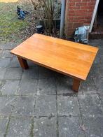 Massief eiken salontafel met lade, Huis en Inrichting, Tafels | Salontafels, Ophalen, Gebruikt, 100 tot 150 cm, Eikenhout