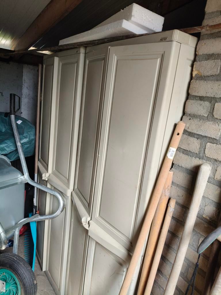 3 gebruikte kunststof kasten, 175x65cm, af te halen, Ophalen of Verzenden, Gebruikt