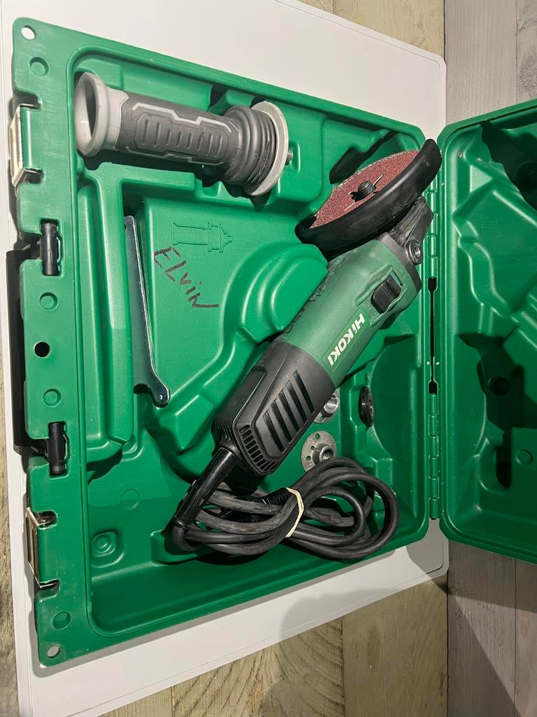 Hikoki G13SB4(S) 125mm Haakse Slijper - Zo goed als nieuw, Ophalen of Verzenden, Zo goed als nieuw, Nvt, Nvt