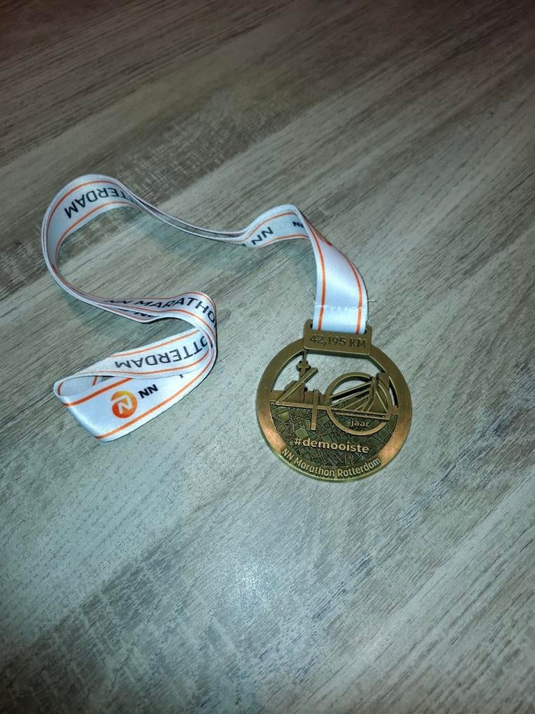 Rotterdam marathon 40e editie 2020 ongegraveerd, Ophalen of Verzenden, Staal