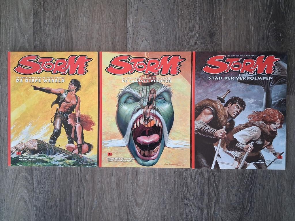 Storm 3x - DLC uitgave, Boeken, Stripboeken, Complete serie of reeks, Ophalen of Verzenden, Zo goed als nieuw, Don Lawrence