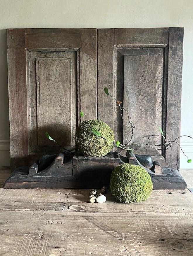 Oud houten ornament, Huis en Inrichting, Woonaccessoires | Overige, Hout, Zwart, Sliedrecht, Nieuw