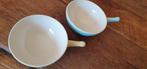 Vintage pastel Villeroy en Boch soepkommen steelkommen, Ophalen of Verzenden